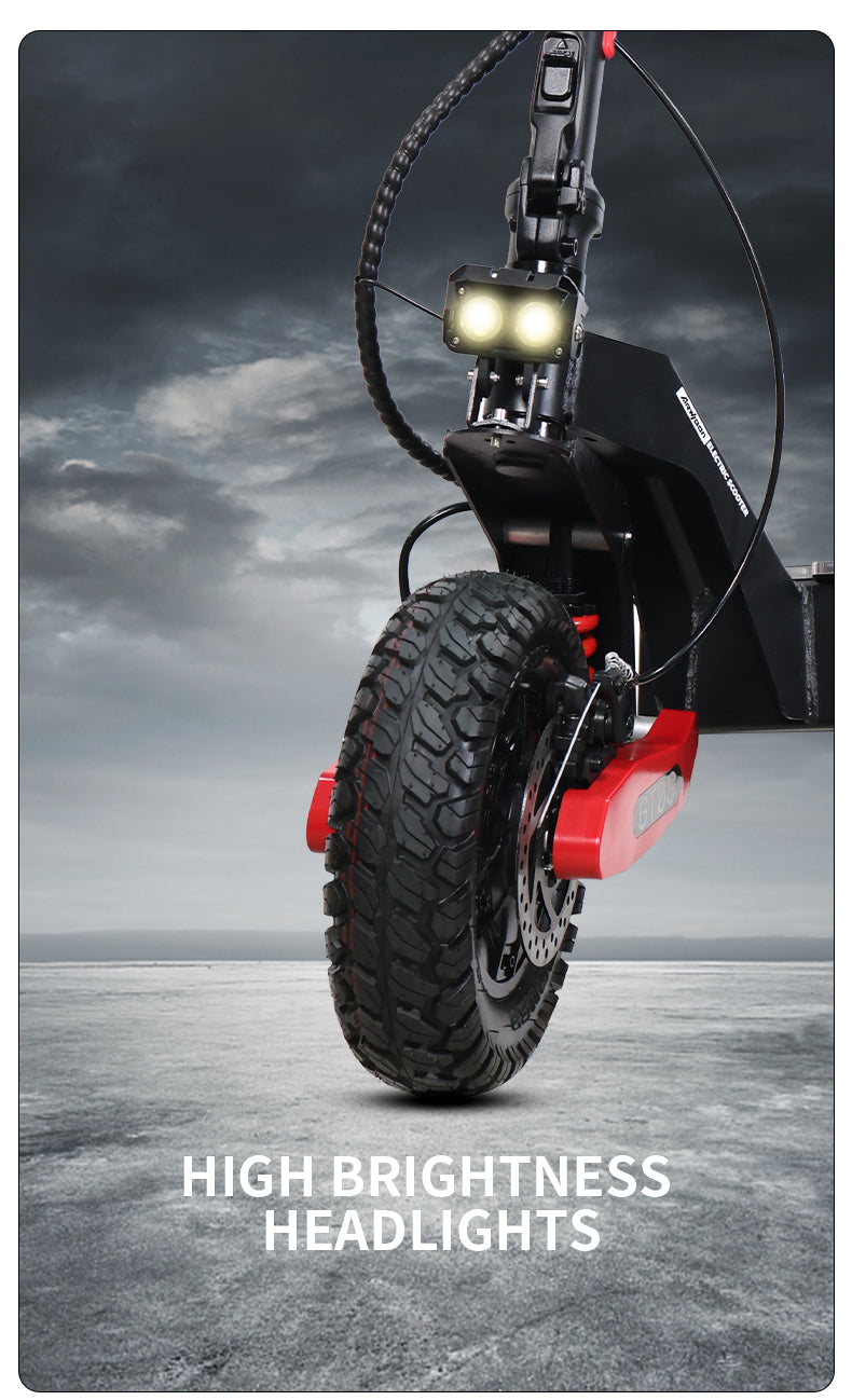 GT06 PLUS Electric Scooter for Adult 2400W Motor 52V 23.4AH E-Scooter Vacuum Off Road Tires All Terrain E-Scooter