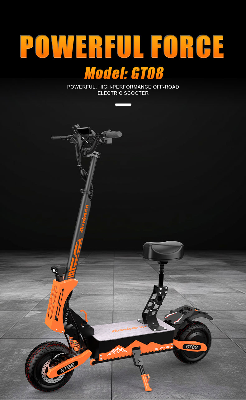 GT08 Electric Scooter For Adult 5600W Motor 60V 27AH E-Scooter 11 Inch Vacuum Off-Road Tires Off-Road Escooter