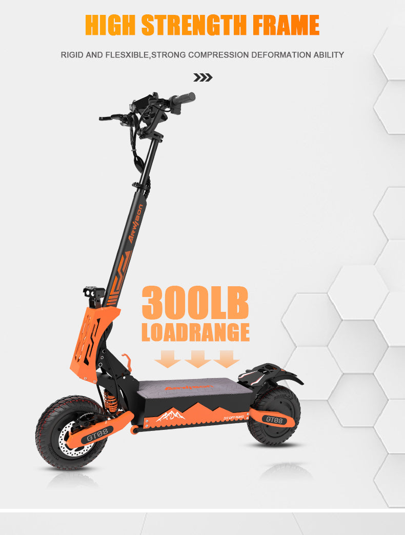 GT08 Electric Scooter For Adult 5600W Motor 60V 27AH E-Scooter 11 Inch Vacuum Off-Road Tires Off-Road Escooter