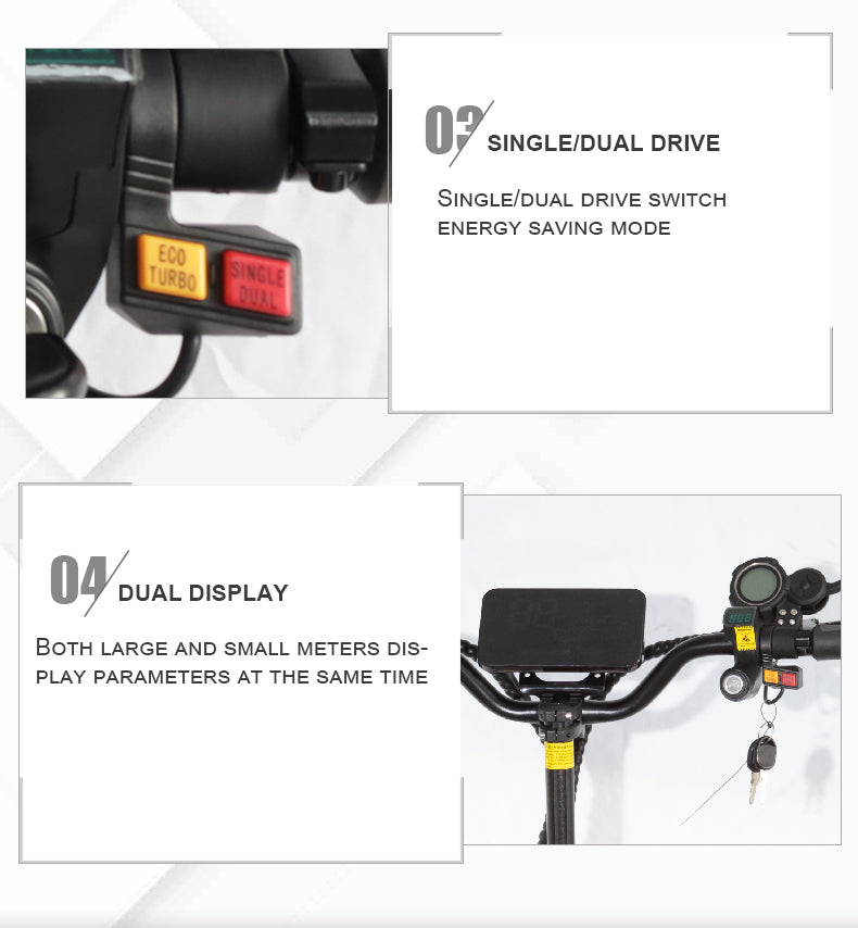 Q12plus Electric Scooter 6000W-60V-38AH Electric Scooter 80km-100KM/H Endurance 100km Road Off-road Electric Scooter