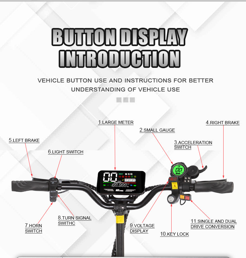 Q12plus Electric Scooter 6000W-60V-38AH Electric Scooter 80km-100KM/H Endurance 100km Road Off-road Electric Scooter