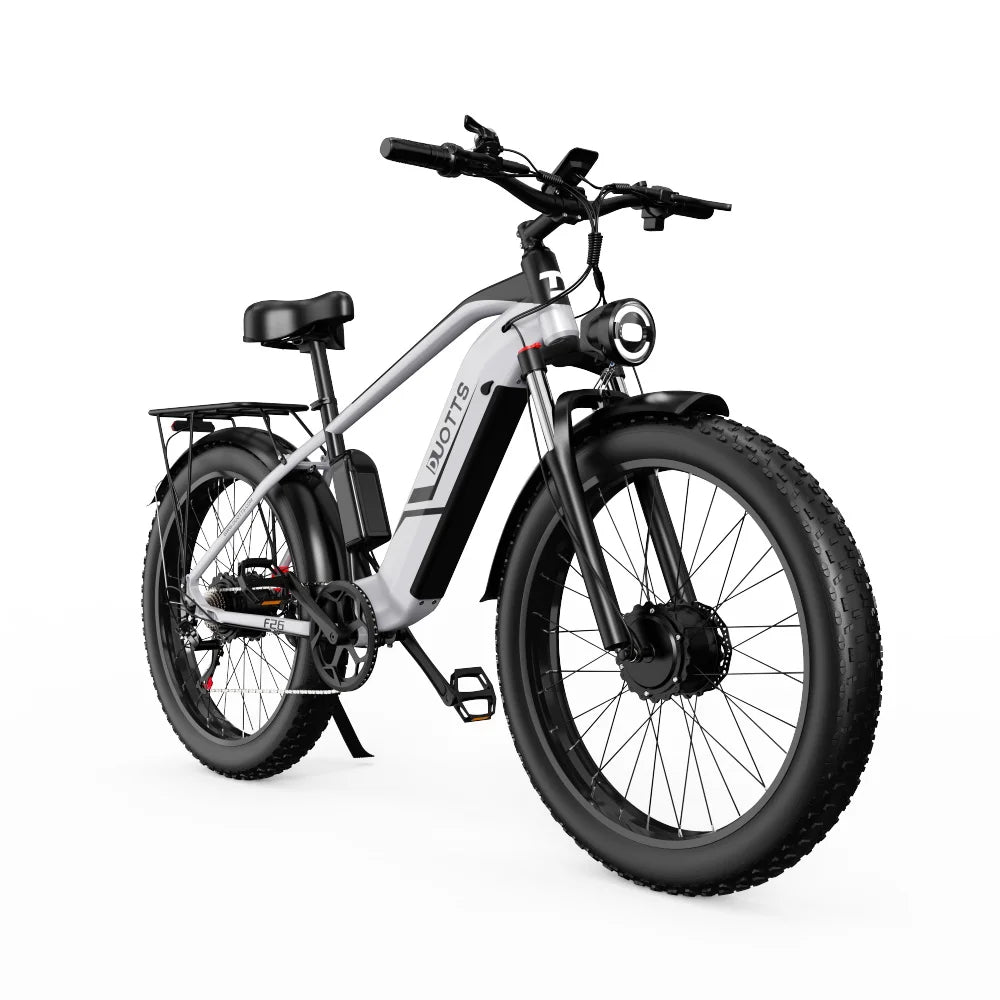 DUOTTS F26 Electric Bike 1500W Dual Motor 48V 20AH 26 "Fat Tire E-BIKE Adult E-Mountain MTB, Full Suspension, Hydraulic Brake
