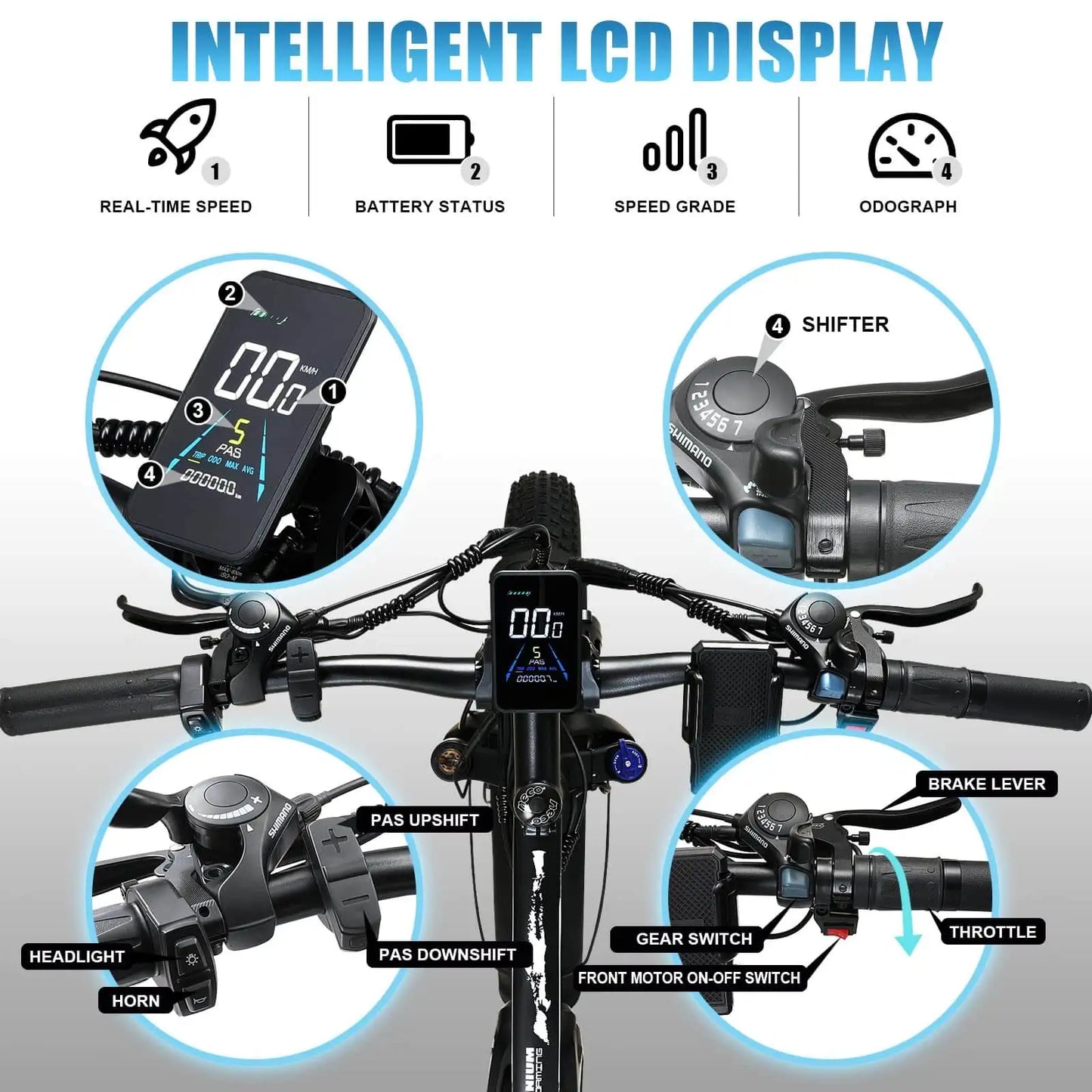 KETELES k800 adult 2000W dual motor electric bike, 23AH battery, 26*4.0 fat tire electric mountain bike.