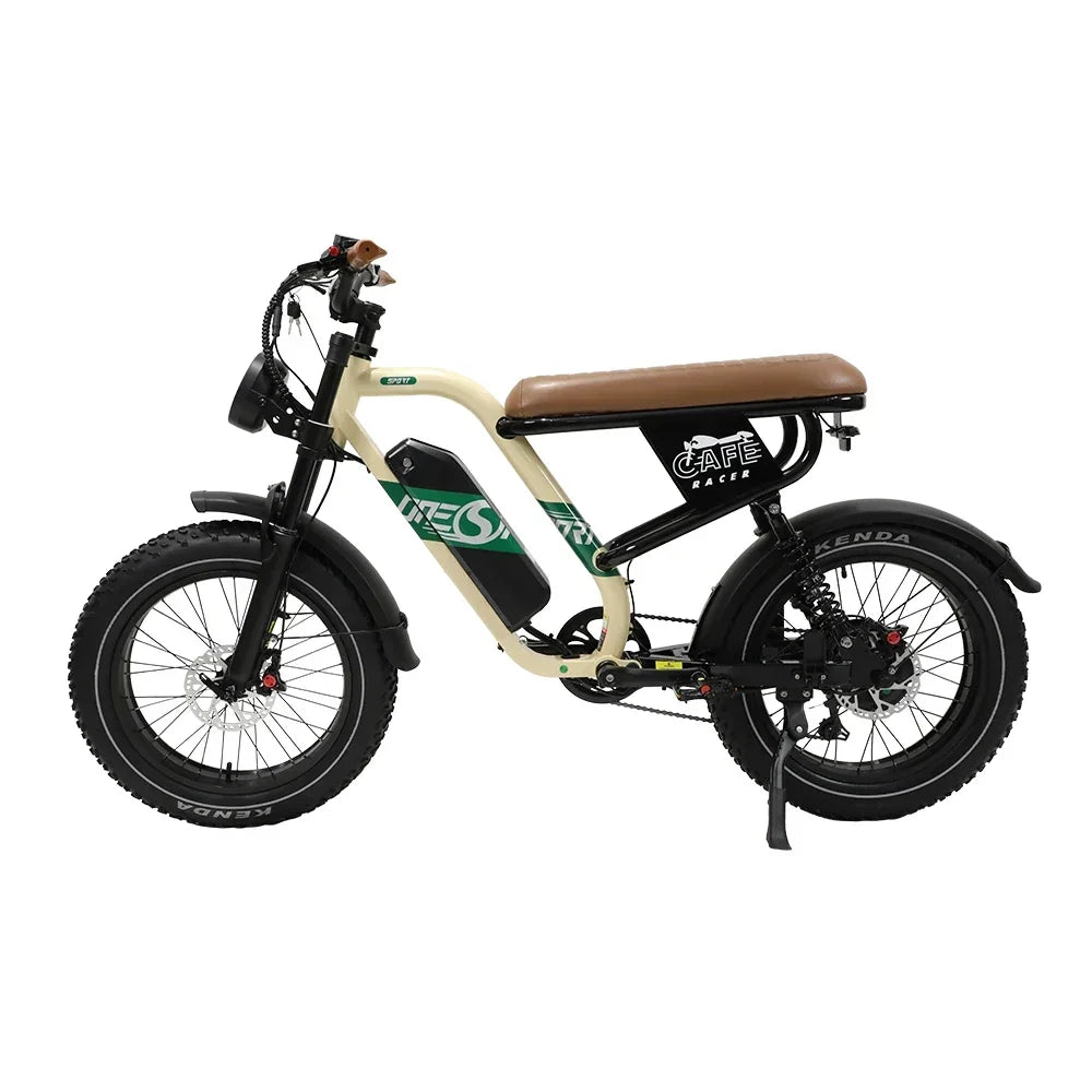 Onesport W66 Electric Mountain Bike 20 Inch Fat Tire eBike 500W48V13.5AH Removeable Battery Bluetooth App