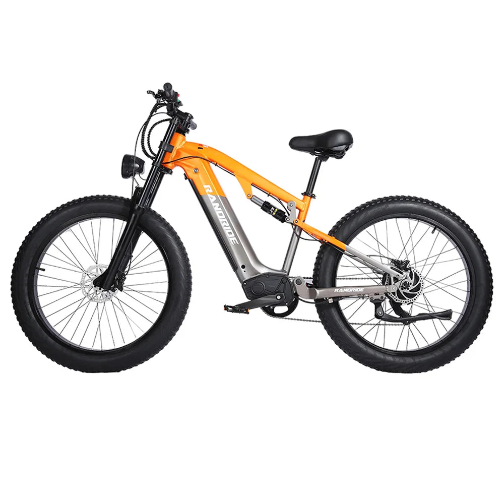 RANDRIDE YX80 Electric Bike, 1500W 48V 20Ah Battery, 26x4.0'' CST Fat Tire, 50km/h Max Speed, 124km Max Range, Hydraulic Brakes