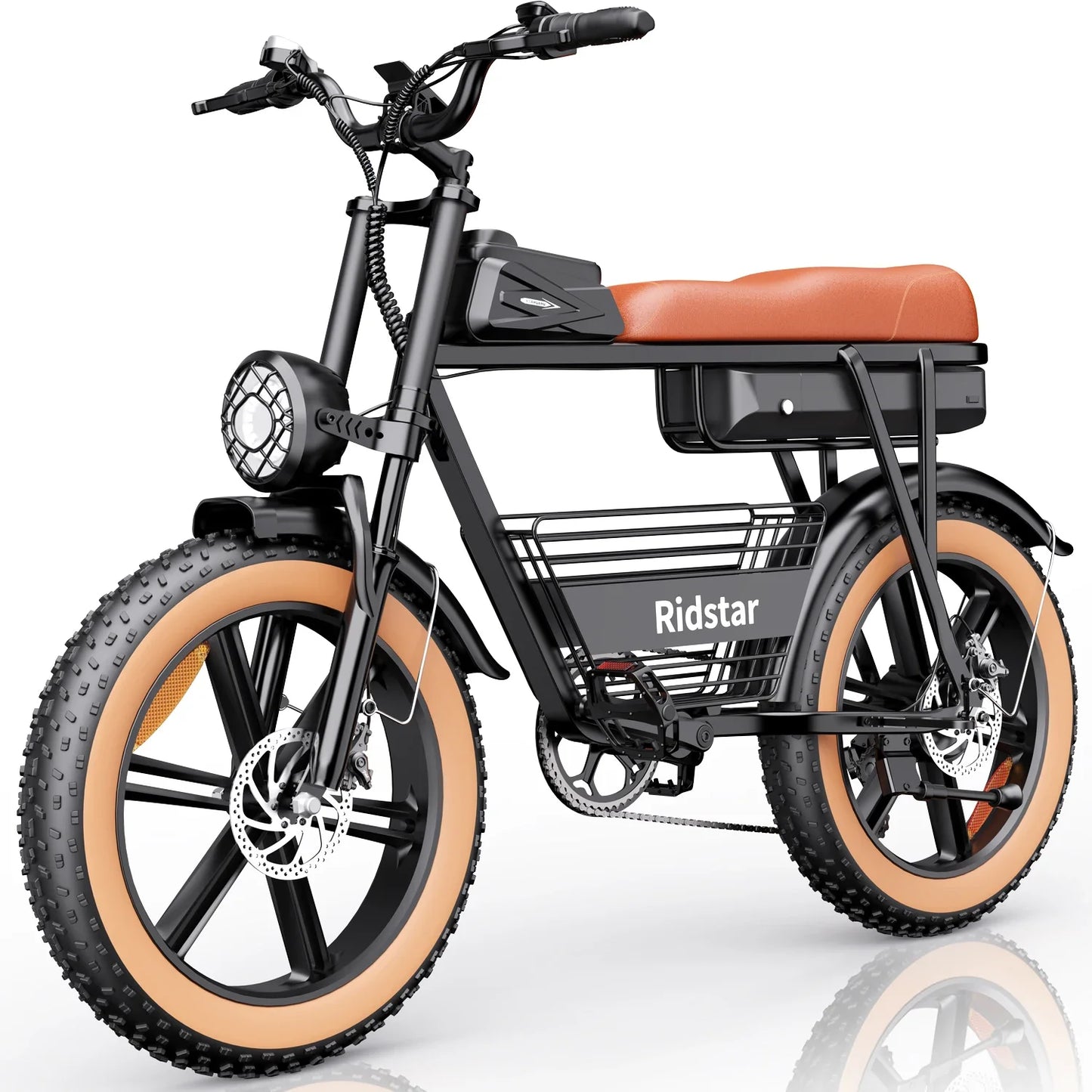 Ridstar CR20 1000W Motor 48V 15AH Long life Removable battery 20 Inch Fat Tire Adult City Mountain Electric Bicycle