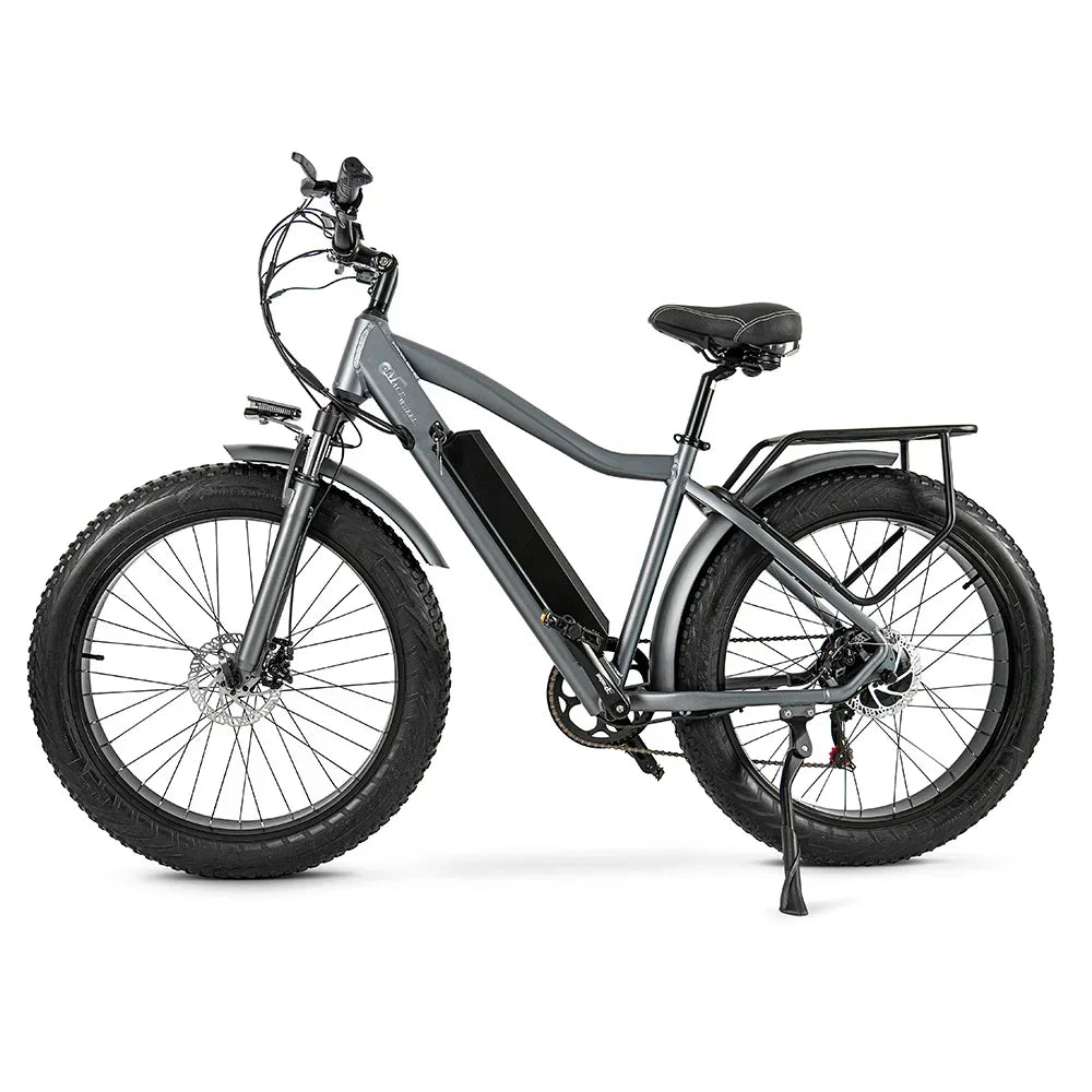 CMACEWHEEL J26 Electric Bike Adults 26 Inch Fat Tire E-Bike 48V/17Ah E Mountain Bike, Range 50-80km,7 Speed