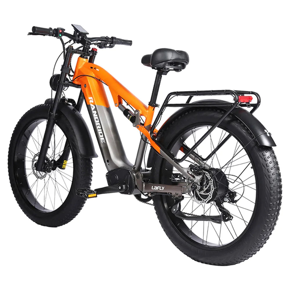 RANDRIDE YX80 Electric Bike, 1500W 48V 20Ah Battery, 26x4.0'' CST Fat Tire, 50km/h Max Speed, 124km Max Range, Hydraulic Brakes