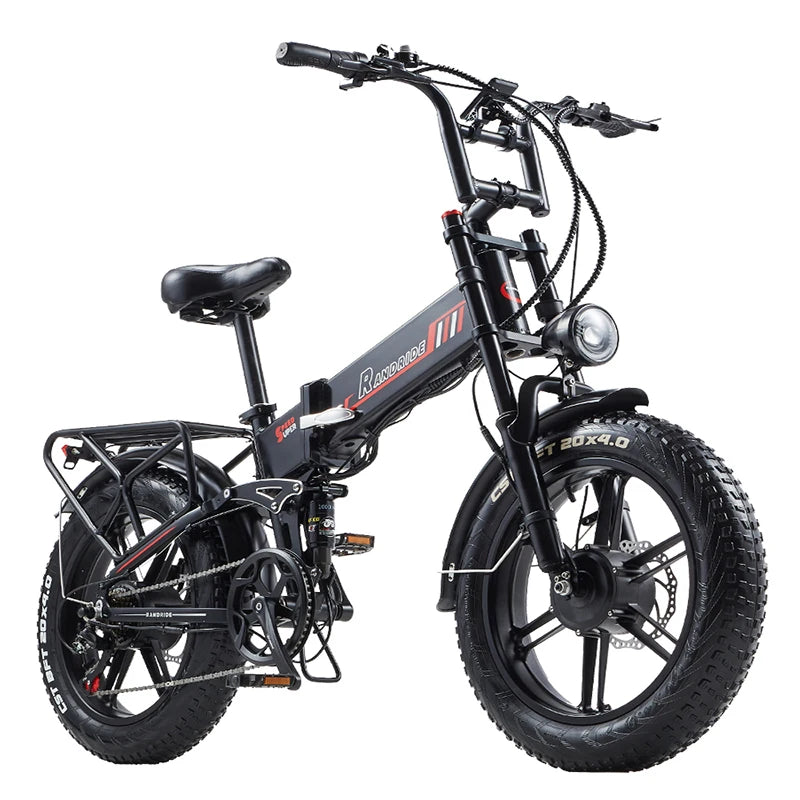 RANDRIDE YX20M-2 Folding Electric bike 2000W 20Ah two-engine Electric bike with hydraulic brakes and double fork