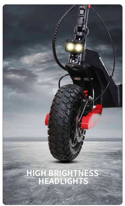 GT06 PLUS Electric Scooter for Adult 2400W Motor 52V 23.4AH E-Scooter Vacuum Off Road Tires All Terrain E-Scooter