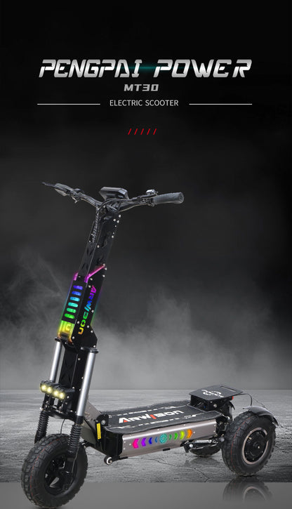 MT30 Adult Electric Scooter 6000W Motor 60V 27AH Electric Scooter 13 Inch Vacuum Off-Road Tire Off-Road Electric Scooter
