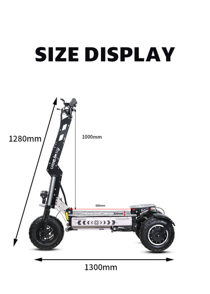 MT30 Adult Electric Scooter 6000W Motor 60V 27AH Electric Scooter 13 Inch Vacuum Off-Road Tire Off-Road Electric Scooter