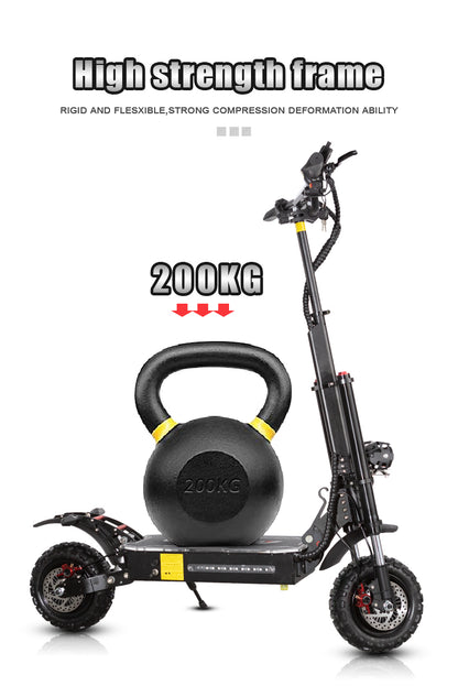 Q12plus Electric Scooter 6000W-60V-38AH Electric Scooter 80km-100KM/H Endurance 100km Road Off-road Electric Scooter