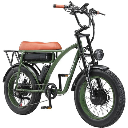Keteles KF8 2000W Electric Bike 2×1000W Dual Motor Mountain All Terrain 48V 23AH 20 Inch Fat Tires Hydraulic Oil Disc Brakes
