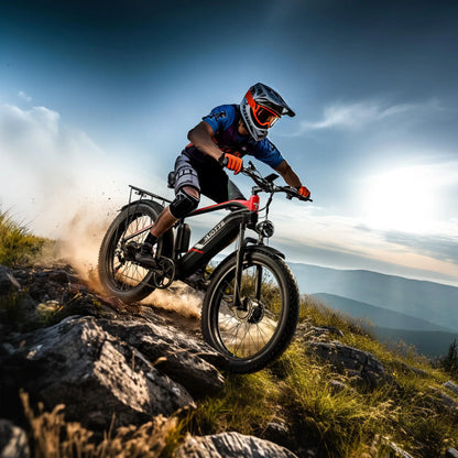 DUOTTS F26 Electric Bike 1500W Dual Motor 48V 20AH 26 "Fat Tire E-BIKE Adult E-Mountain MTB, Full Suspension, Hydraulic Brake
