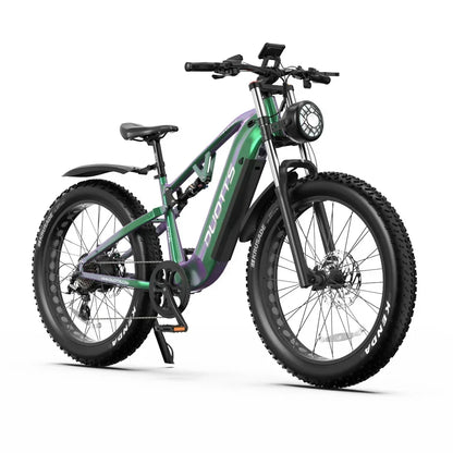 Duotts E26 26 Inch Electric Fat Tire Ebike 48V20AH Lithium Battery 80 NM Brushless Motor Double Suspension Bike Frame Sports