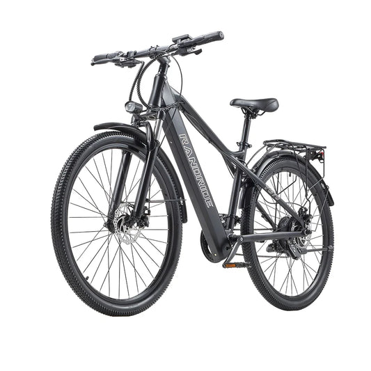 RANDRIDE YG70 27.5Inch Off-road Fatbike1000W 14AH Folding Electric Bicycle with 27 Speed for Man Woman Full Suspension