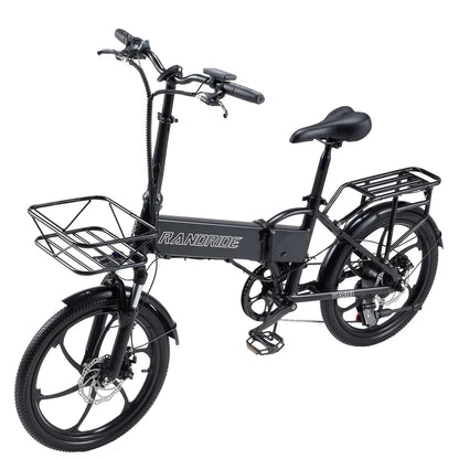 RANDRIDE YA20 Electric  Bike 500W 48V 12.8Ah  City Ebike 7 Speed Dual disc brake EU Warehouse delivery