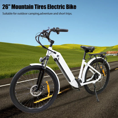 BAOLUJIE DS2608 Adult Electric Bike Dual Motor Electric Bike 48V12AH Battery 26 Inch Tire All Terrain Electric Bike