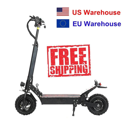 Q30 Electric Scooter 2500W 48V 16AH 50-65km/h Maximum Range 60km 11 Inch Off-Road Tire LCD Display Foldable Electric Scooter