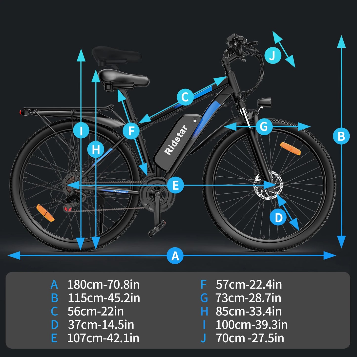 Ridstar S29 PRO Electric Bicycle 1000W Powerful Motor 48V21AH Lithium Battery  E-bike 29*2.1 Inch All-terrain Tire Electric Bike