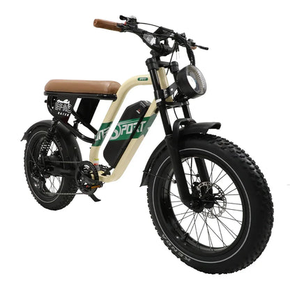 Onesport W66 Electric Mountain Bike 20 Inch Fat Tire eBike 500W48V13.5AH Removeable Battery Bluetooth App