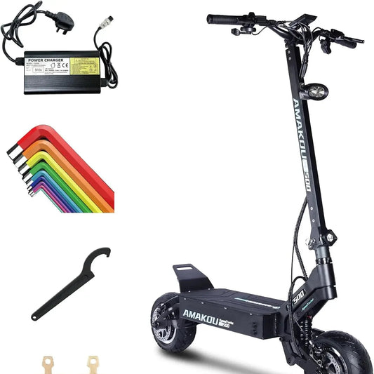 X7 Electric Scooter 10000W 38.3AH72V Endurance 100-120km Dual Power Motor 11 Inch Road Tire Adult Foldable Electric Scooter