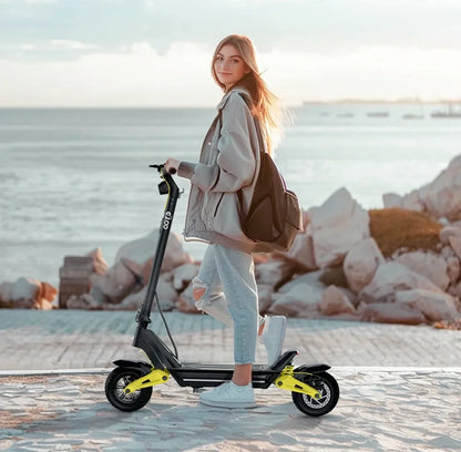 OOTD S10 Electric Scooter, 1400W Motor, 10-inch Tires, 48V 20AH Battery, 55km/h Max Speed, 60-70km Range, Disc Brake, With Bell