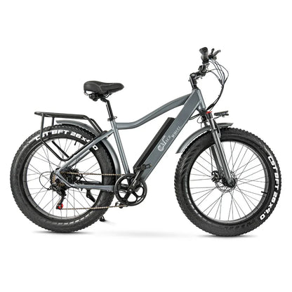 CMACEWHEEL J26 Electric Bike Adults 26 Inch Fat Tire E-Bike 48V/17Ah E Mountain Bike, Range 50-80km,7 Speed