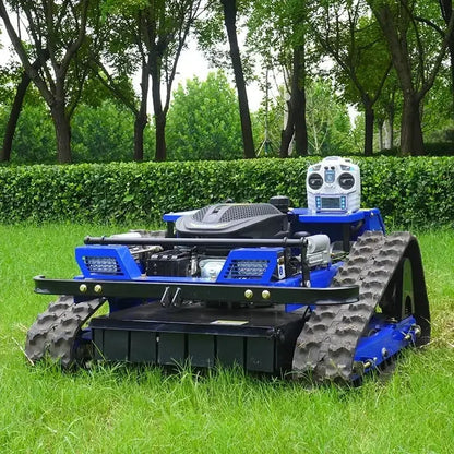 Remote Controlled All-Terrain Lawn Mower Track-Driven Versatile Grass Cutter Suitable for Various Terrain Garden Power Tools