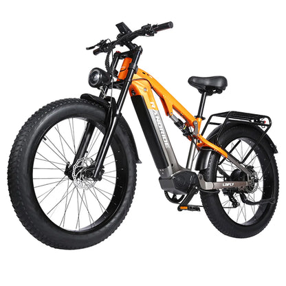 RANDRIDE YX80 Electric Bike, 1500W 48V 20Ah Battery, 26x4.0'' CST Fat Tire, 50km/h Max Speed, 124km Max Range, Hydraulic Brakes