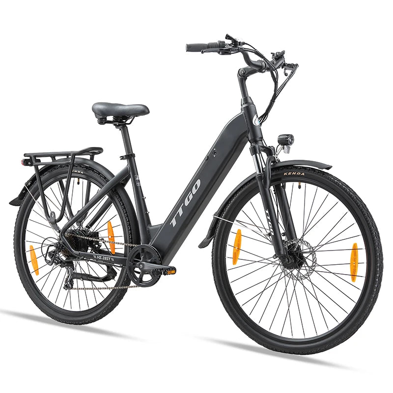 TTGO HZ-28ST Electric Bicycle,28'' 250W Motor 36V20Ah Battery 25km/h 100km Max Range Electric Bike,Disc Brake Mountain Fat Ebike