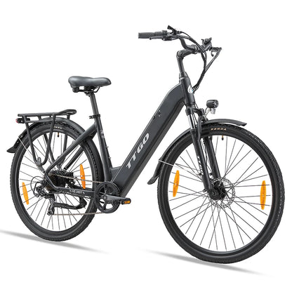 TTGO HZ-28ST Electric Bicycle,28'' 250W Motor 36V20Ah Battery 25km/h 100km Max Range Electric Bike,Disc Brake Mountain Fat Ebike