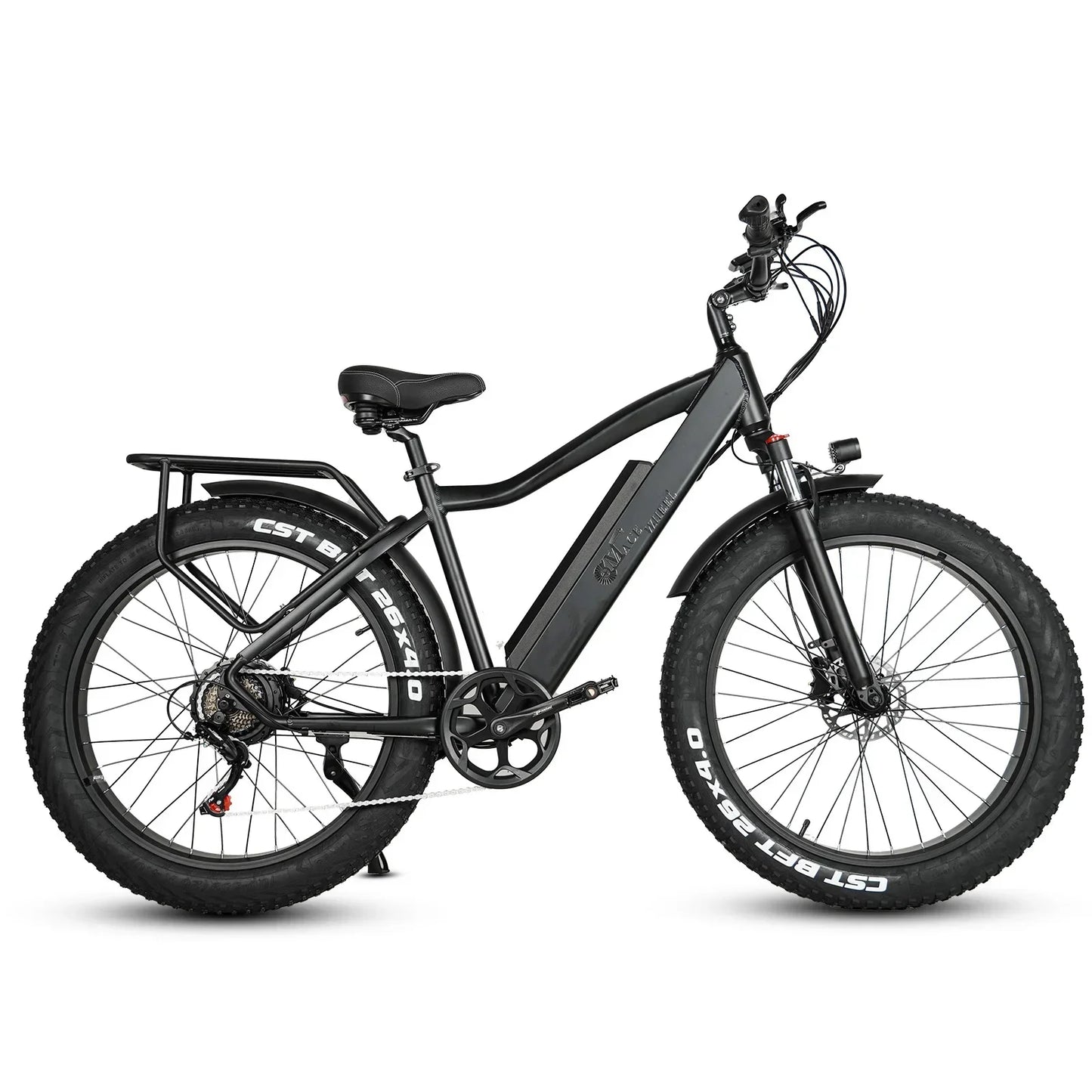CMACEWHEEL J26 Electric Bike Adults 26 Inch Fat Tire E-Bike 48V/17Ah E Mountain Bike, Range 50-80km,7 Speed