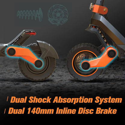 KuKirin G3 Electric Scooter 1200W Rear Motor 52V18Ah Adult E-Scooter 50KM/H Max Speed Touchable Display Control Panel EScooters