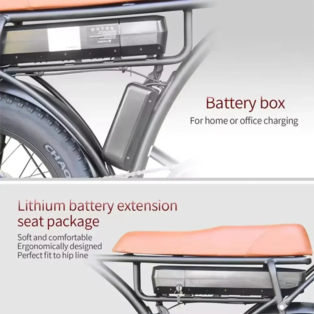 Keteles KF8 2000W Electric Bike 2×1000W Dual Motor Mountain All Terrain 48V 23AH 20 Inch Fat Tires Hydraulic Oil Disc Brakes