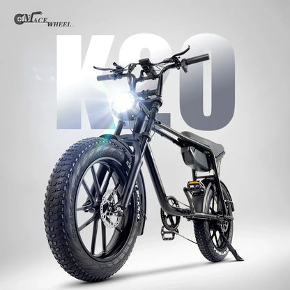 CMACEWHEEL K20 Electric Bike 20“ Fat Tire E-bike 48V/17Ah Battery 7-Speed E MountainBike Men & Women Torque 70N.m
