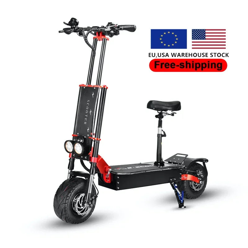 Baoyueda electric scooter S4 - 13/11 inch adult powerful off-road type 8000 watt 60V 43Ah battery 100 km electric scooter