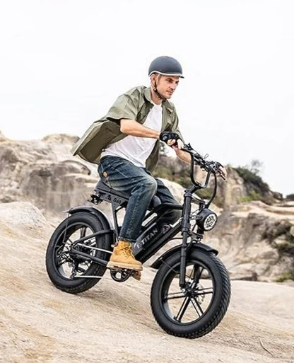 G60 New 250W48V15Ah Electric Bicycle 20 Inch Fat Tire Snow All Terrain Electric Bicycle Off-road