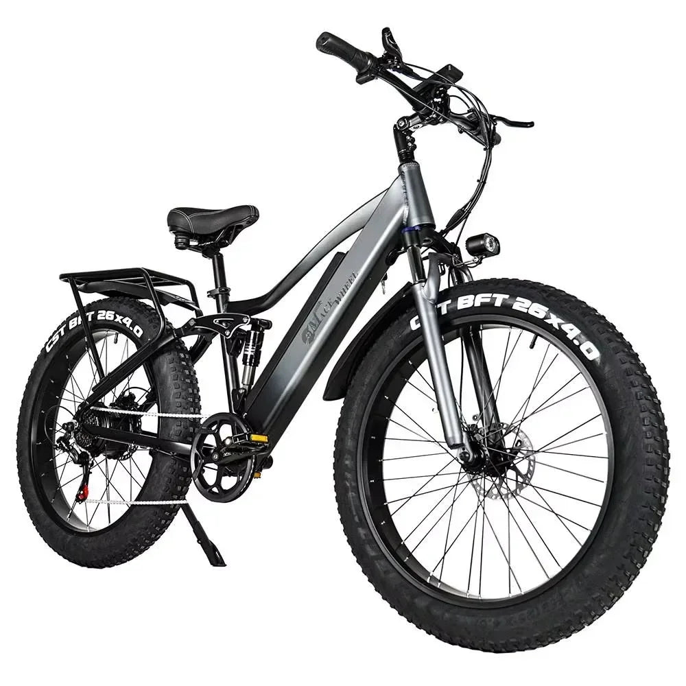 CMACEWHEEL TP26 Electric Bicycle  48V17AH Lithium Battery Adult Riding Electric Bike 26*4 inch Fat Tire Mountain Snow E-bike