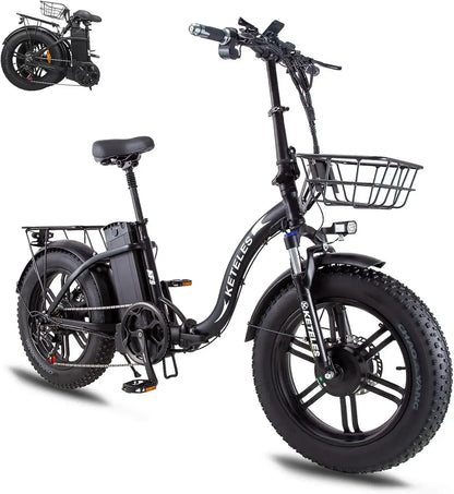 KETELES KF9 Electric Bicycle 1000W48V35AH Electric Folding E-Bike Removable Battery Mountain Cross-Country All Terrain