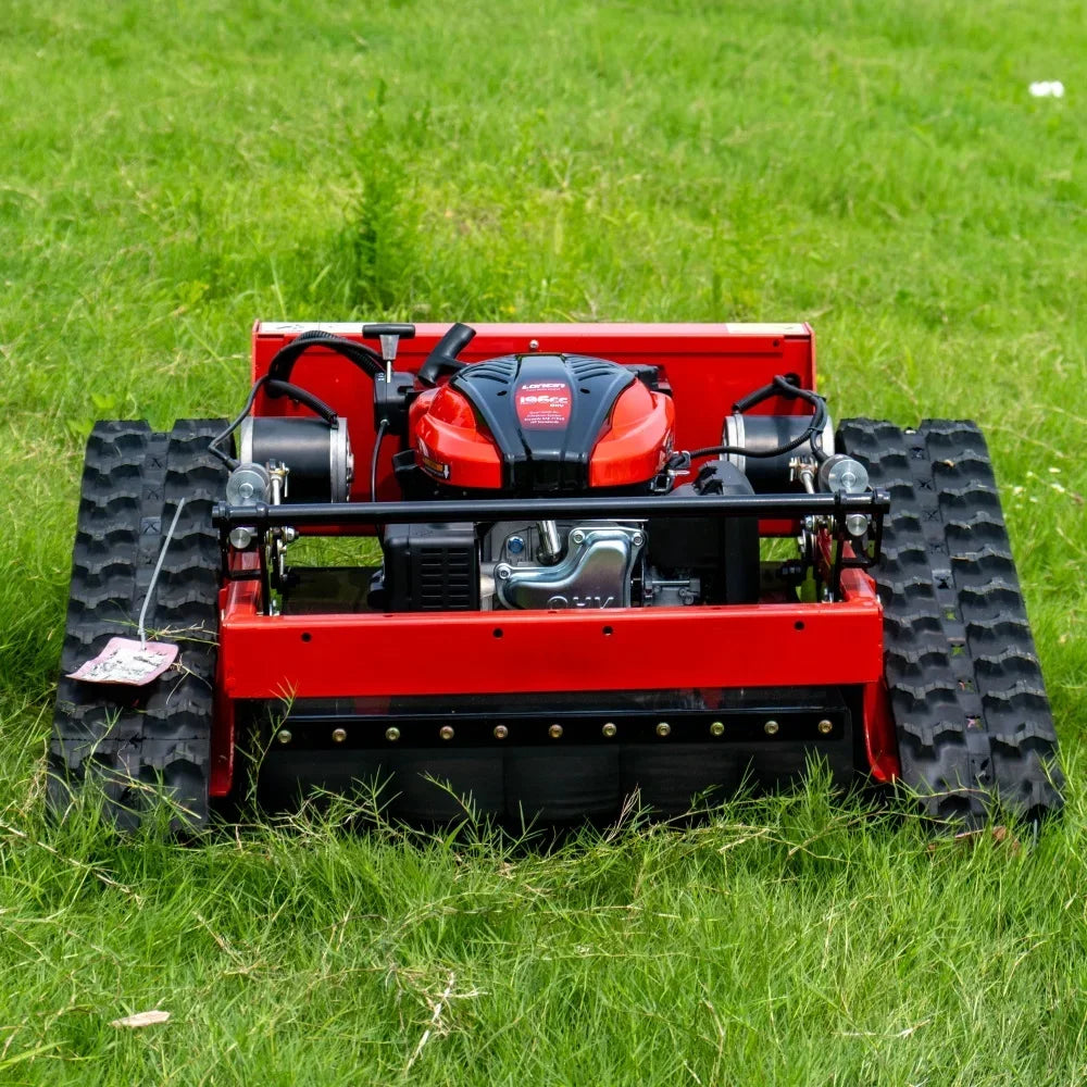 Remote Controlled All-Terrain Lawn Mower Track-Driven Versatile Grass Cutter Suitable for Various Terrain Garden Power Tools