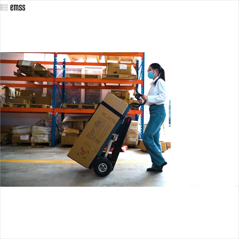 Reservation is required, delivery time is 30 days EMSS 120kg Load Stair Climbing Trolly Hand Dolly For Climbing Stairs Electric Motorized Stair Climbing Trolley