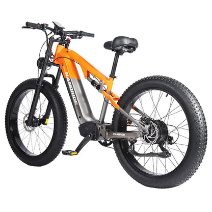 RANDRIDE YX80 Electric Bike, 1500W 48V 20Ah Battery, 26x4.0'' CST Fat Tire, 50km/h Max Speed, 124km Max Range, Hydraulic Brakes