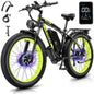 KETELES k800 adult 2000W dual motor electric bike, 23AH battery, 26*4.0 fat tire electric mountain bike.