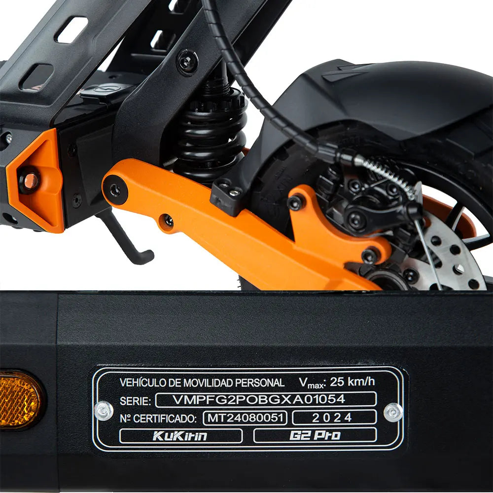 KuKirin G2 Pro (VMP) Electric Scooter,500W 48V 15.6Ah Battery, 9 "Vacuum Tire,25 km/h Speed,65km Range,Foldable Adult EScooter