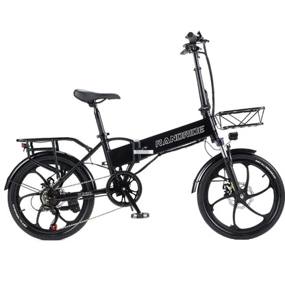 RANDRIDE YA20 Electric  Bike 500W 48V 12.8Ah  City Ebike 7 Speed Dual disc brake EU Warehouse delivery