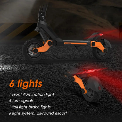 KuKirin G3 Electric Scooter 1200W Rear Motor 52V18Ah Adult E-Scooter 50KM/H Max Speed Touchable Display Control Panel EScooters