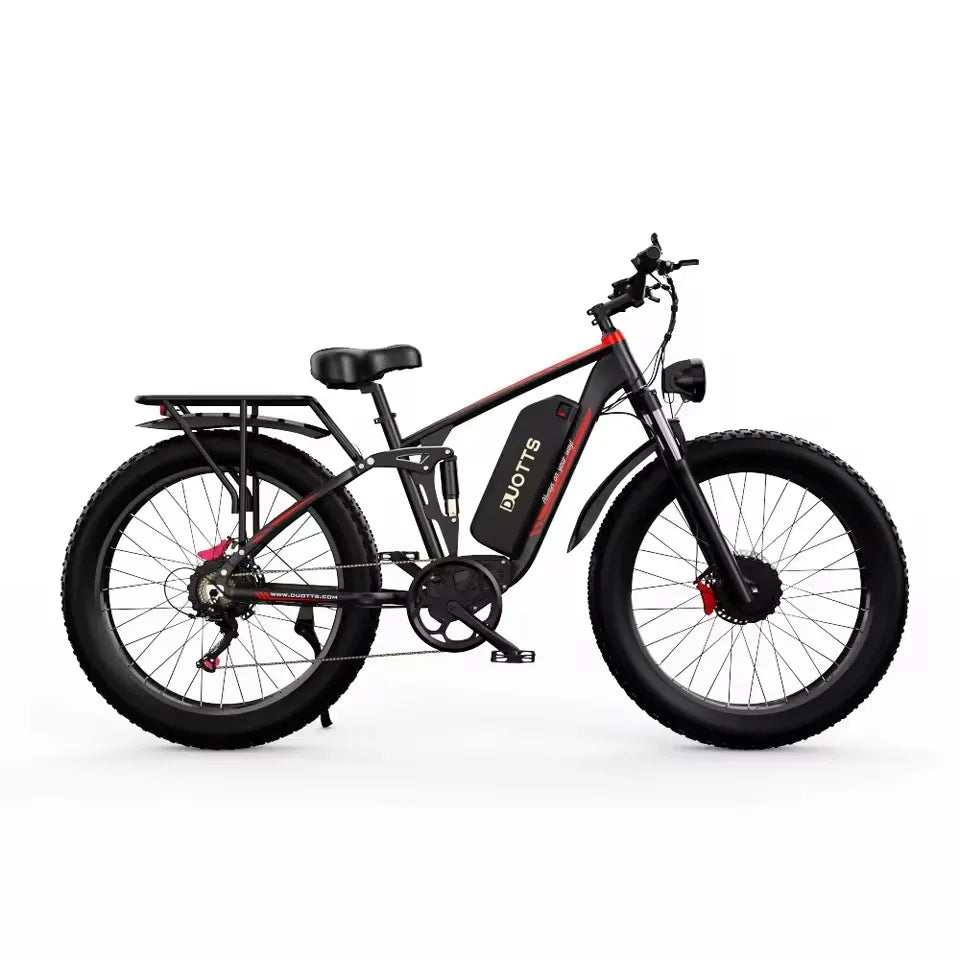 DUOTTS S26 E Bike 1500W 48V20AH Battery Snow Electric Bicycle Hydraulic shock 26*4.0 Fat Tire Electric Bike
