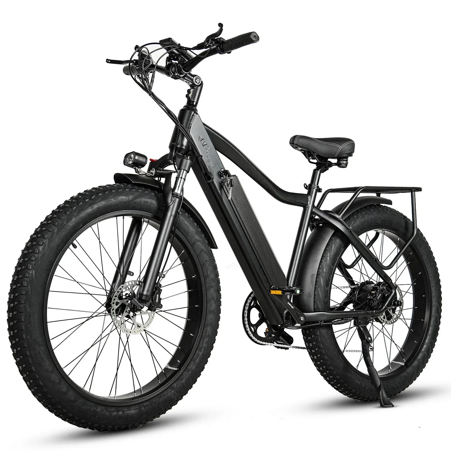 CMACEWHEEL J26 Electric Bike Adults 26 Inch Fat Tire E-Bike 48V/17Ah E Mountain Bike, Range 50-80km,7 Speed